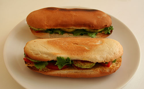 горячий легкий бутерброд